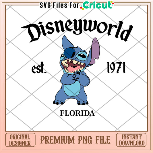 Stitch Disney World PNG, 1971