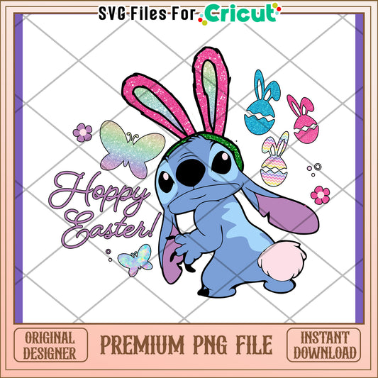 Stitch Easter Bunny PNG Design