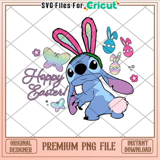 Stitch Easter Bunny PNG Sublimation