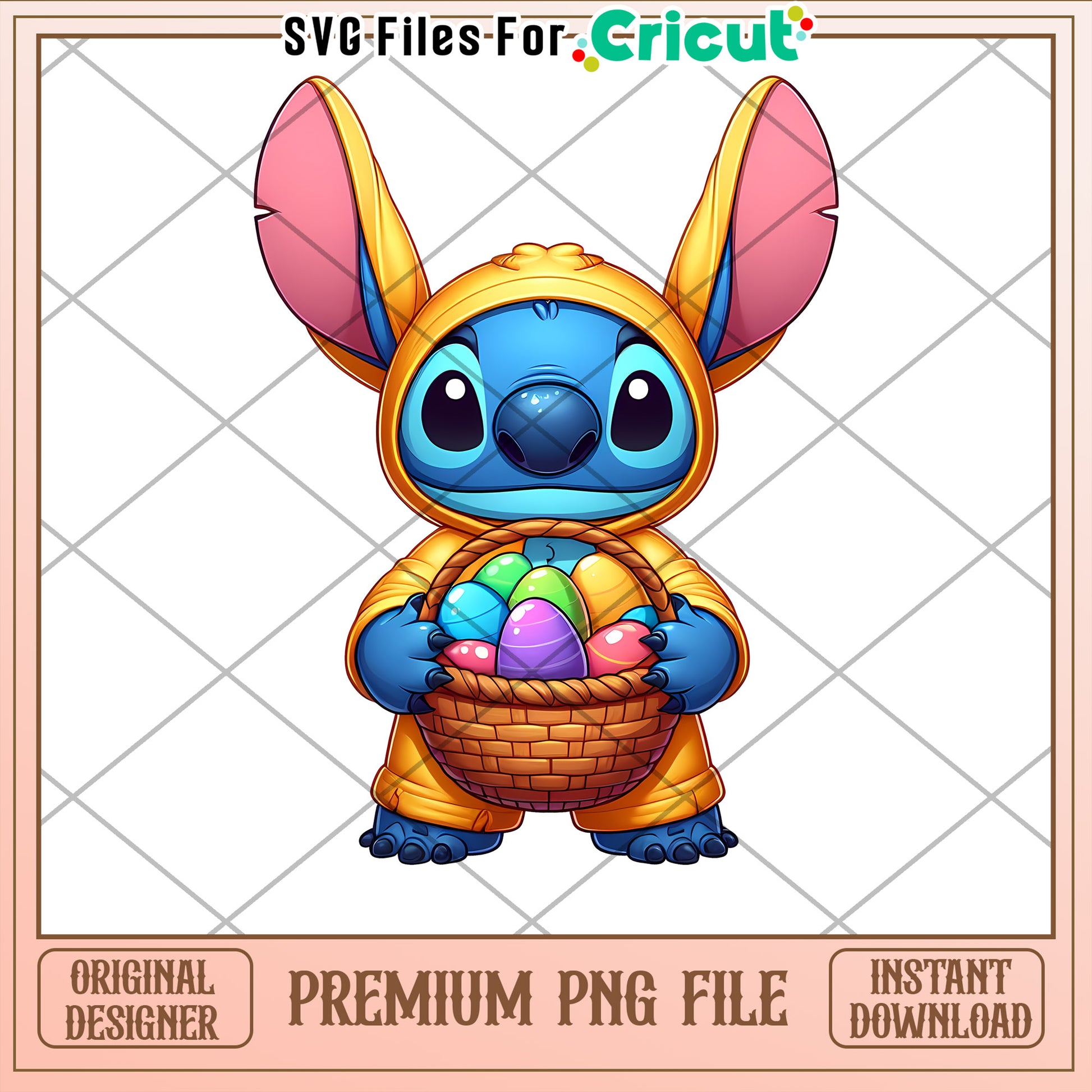 Stitch Easter PNG Cricut Design