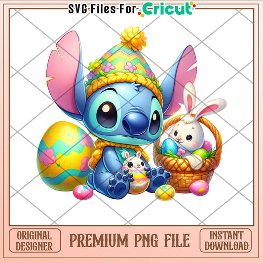 Stitch Easter PNG Premium Download