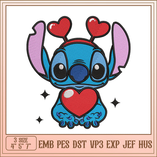 Stitch Embroidery Design Valentine