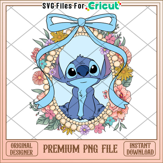 Stitch Floral PNG Download