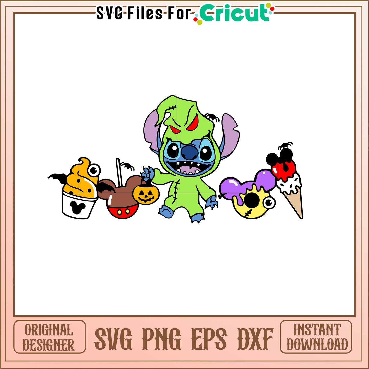 Stitch Halloween SVG Treat Design