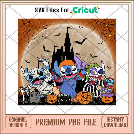 Stitch Halloween png, Disney characters png, Digital Download