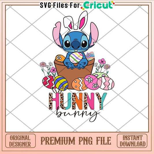 Stitch Hunny Bunny Easter PNG