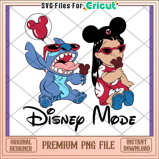 Stitch Lilo Disney PNG Design Download