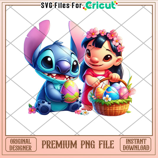 Stitch Lilo Easter PNG Cricut Download