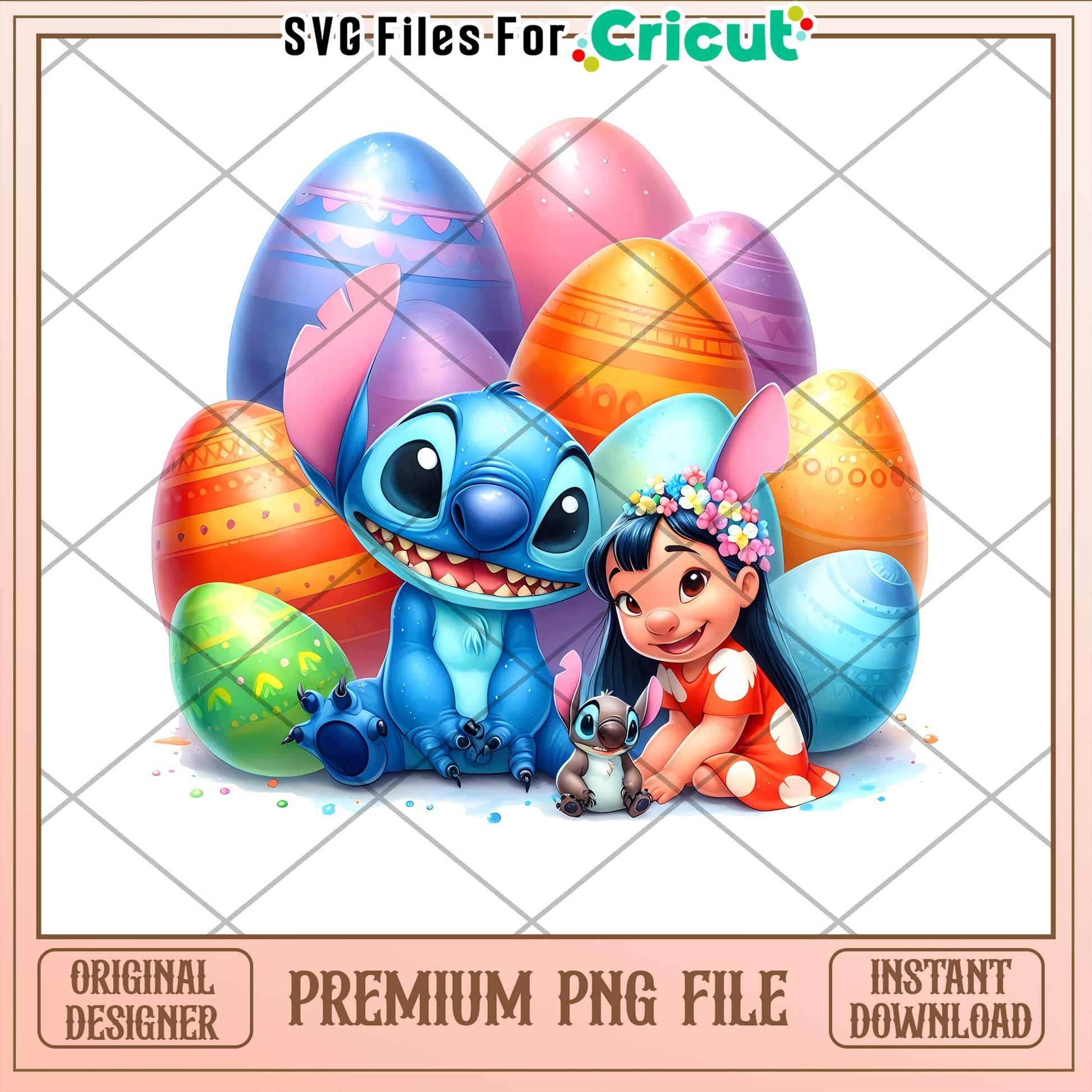 Stitch Lilo Easter PNG Download