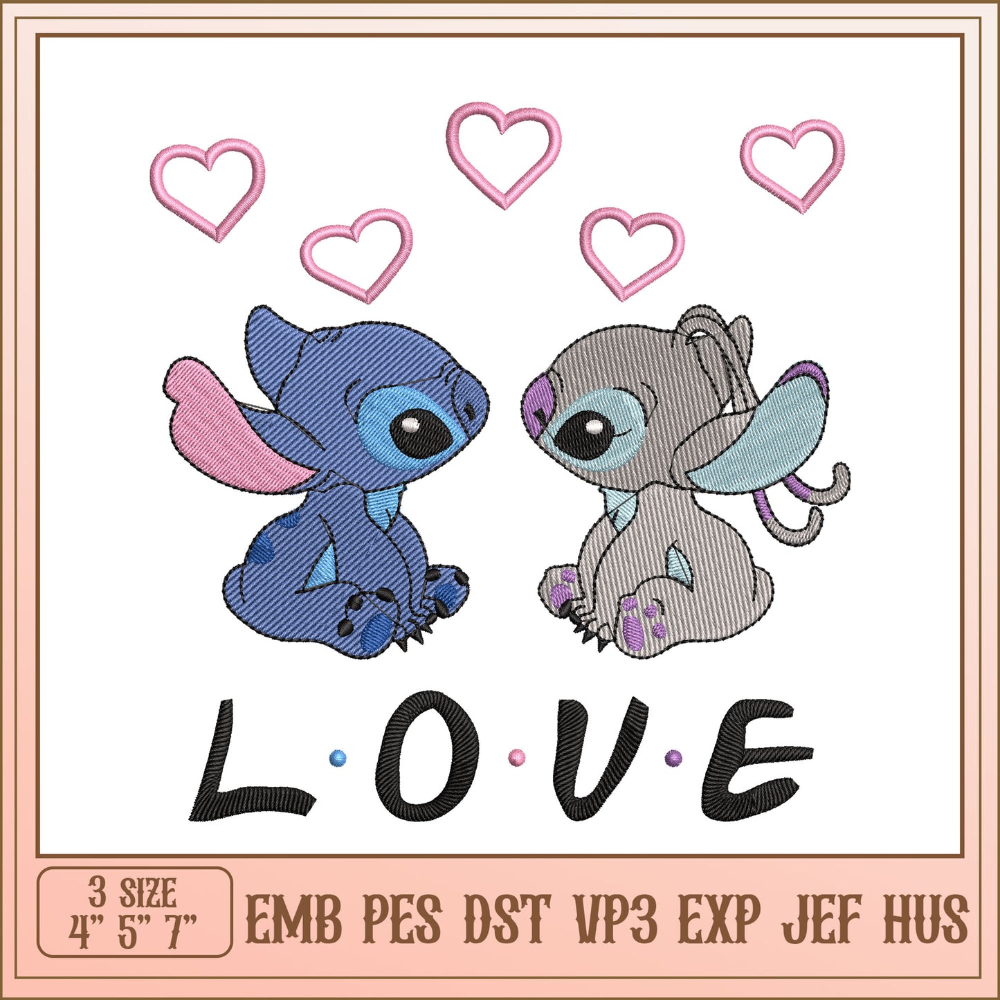 Stitch Love Embroidery Design