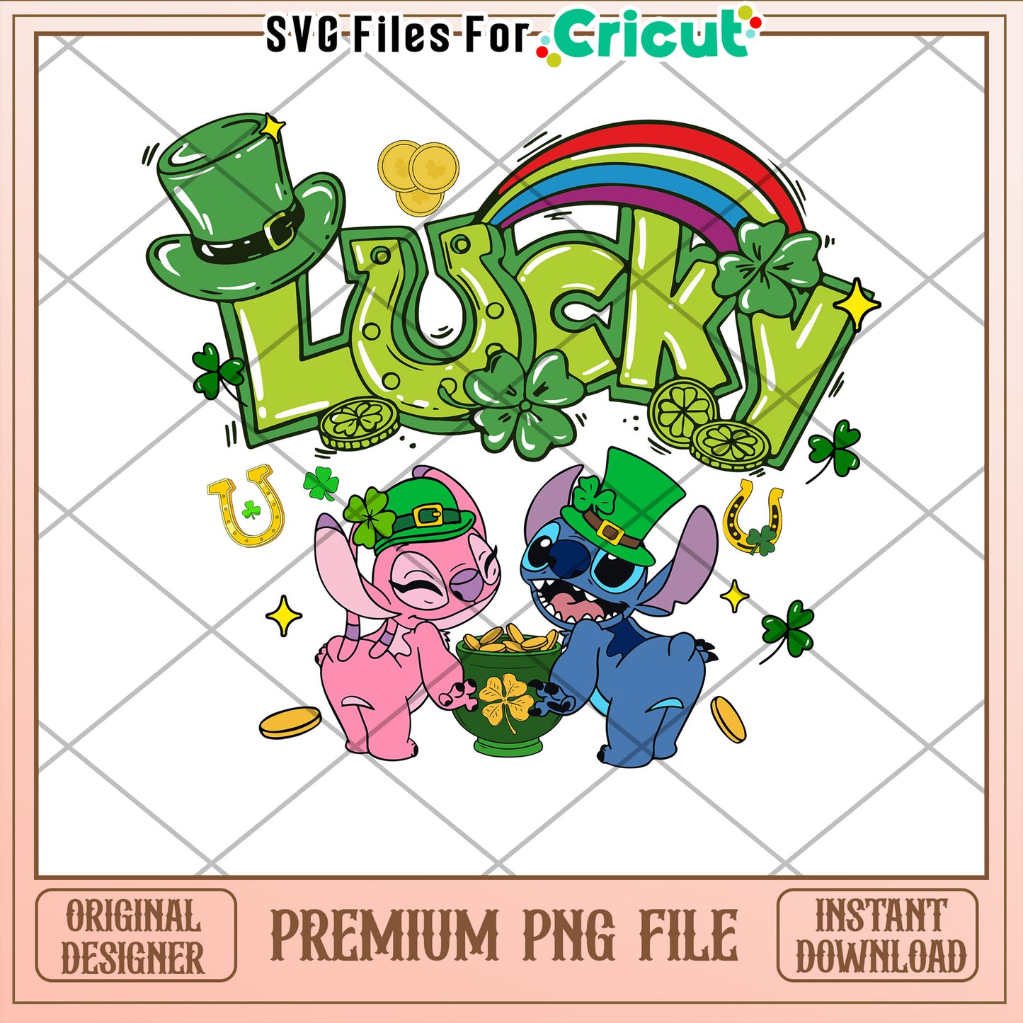 Stitch Lucky Charms PNG Download