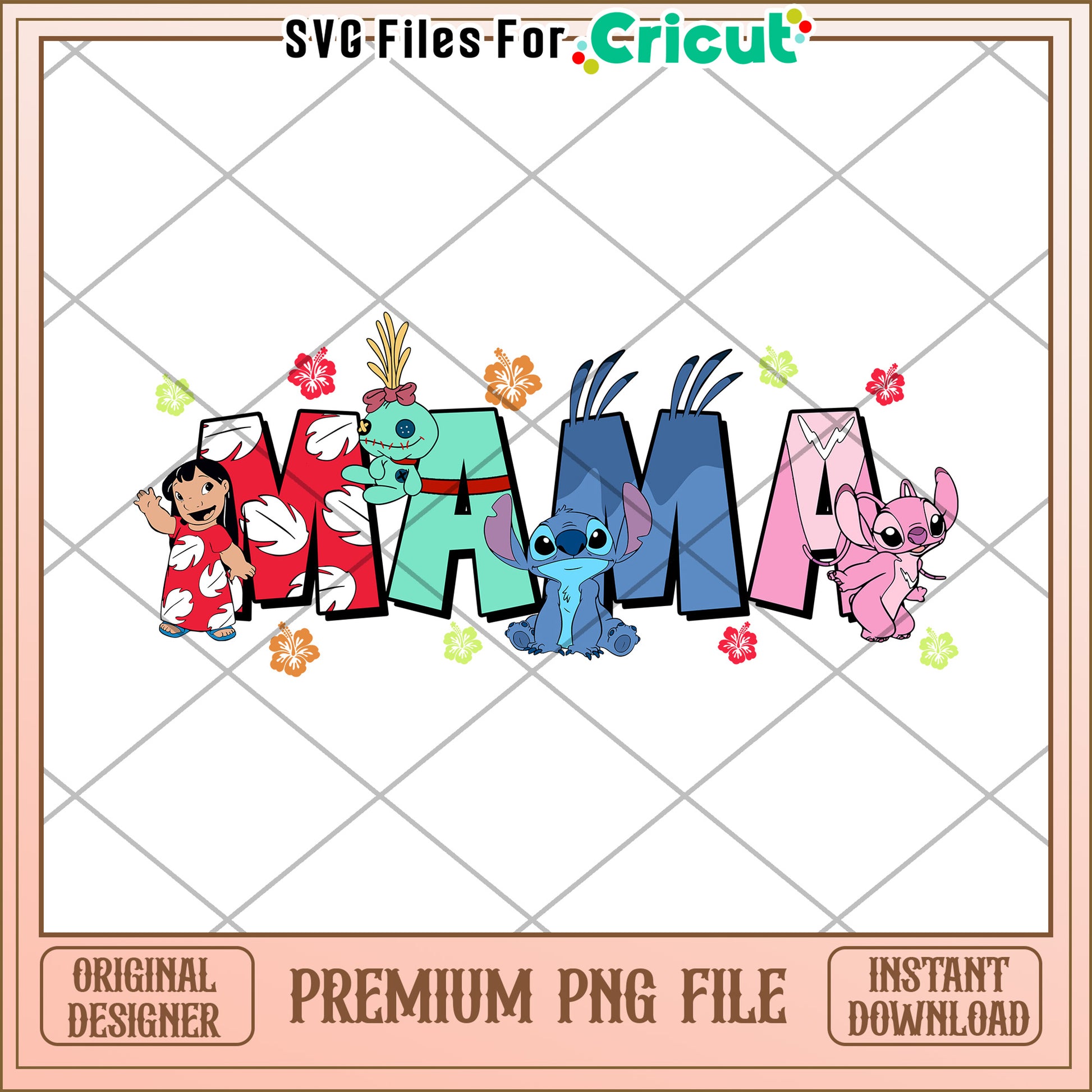 Stitch Mama PNG Cricut File Download