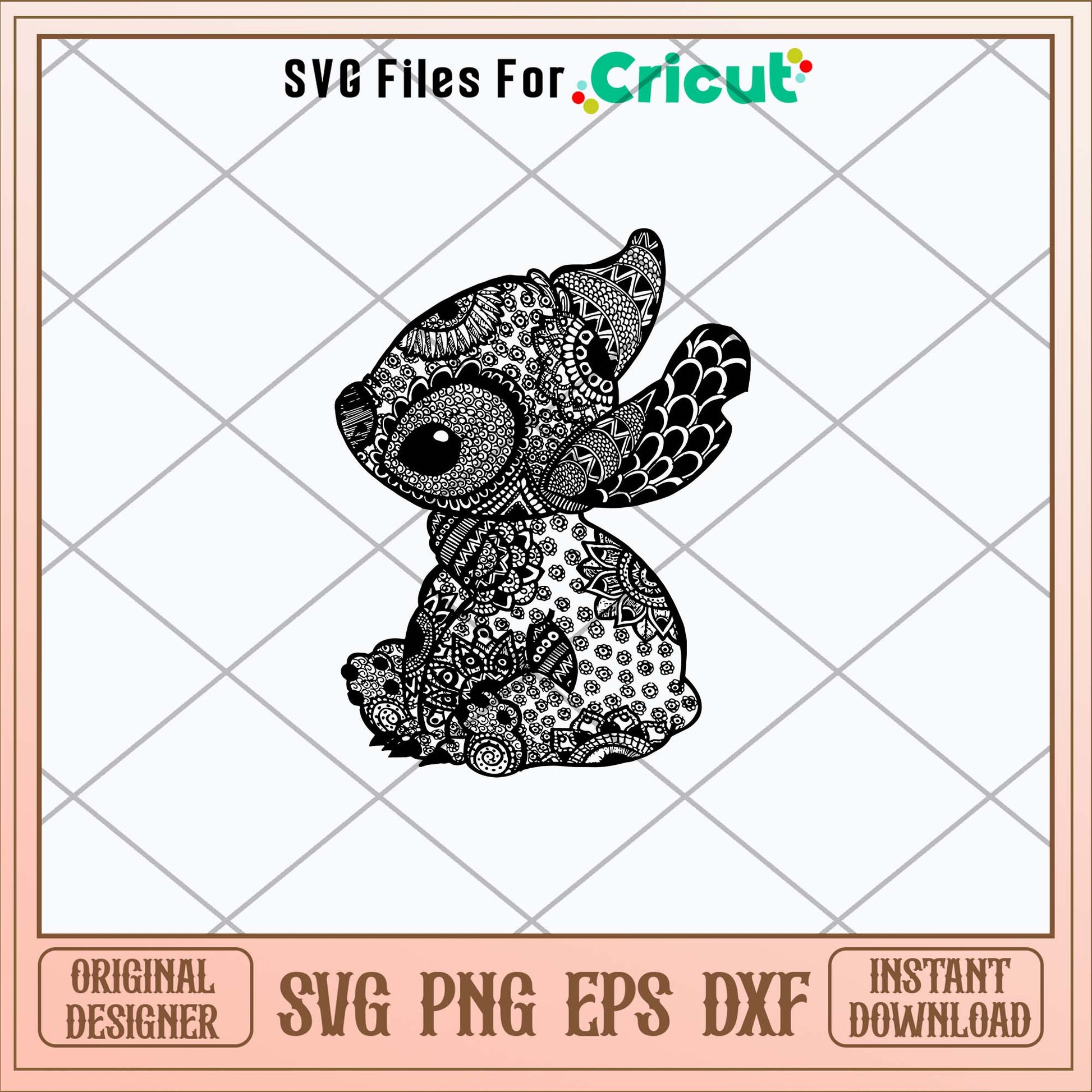 Stitch Mandala Svg, Stitch Svg-Svgfilesforcricut
