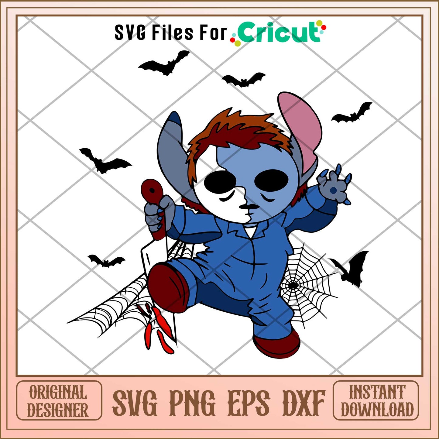 Stitch Michael Myers svg, Horror characters svg, digital download