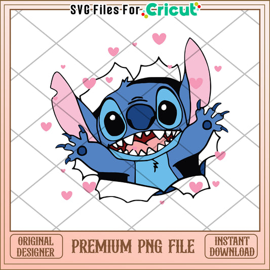 Stitch PNG Cricut Design Instant Download