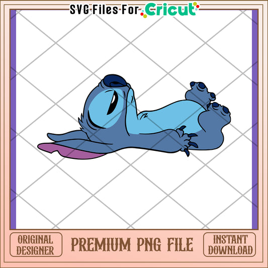 Stitch PNG Cute Sleeping Stitch Design