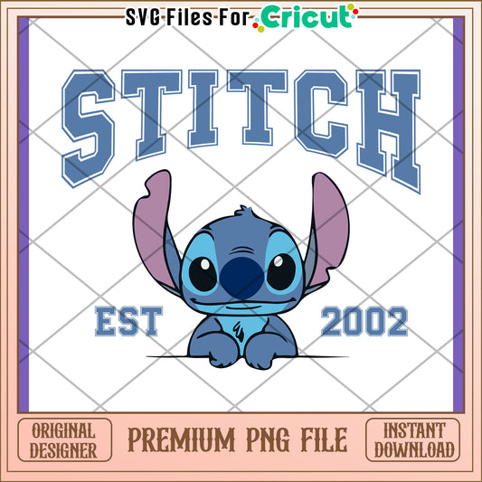 Stitch PNG Design 2002 Est Premium Download