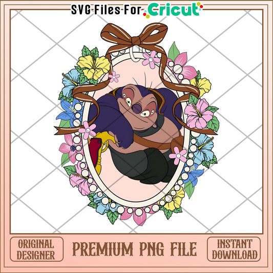 Stitch PNG Floral Sublimation Design
