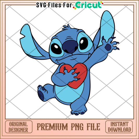 Stitch PNG Valentine's Day Design