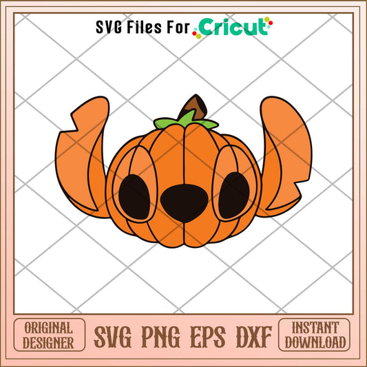 Stitch Pumpkin Head svg, Disney characters svg, Digital Download