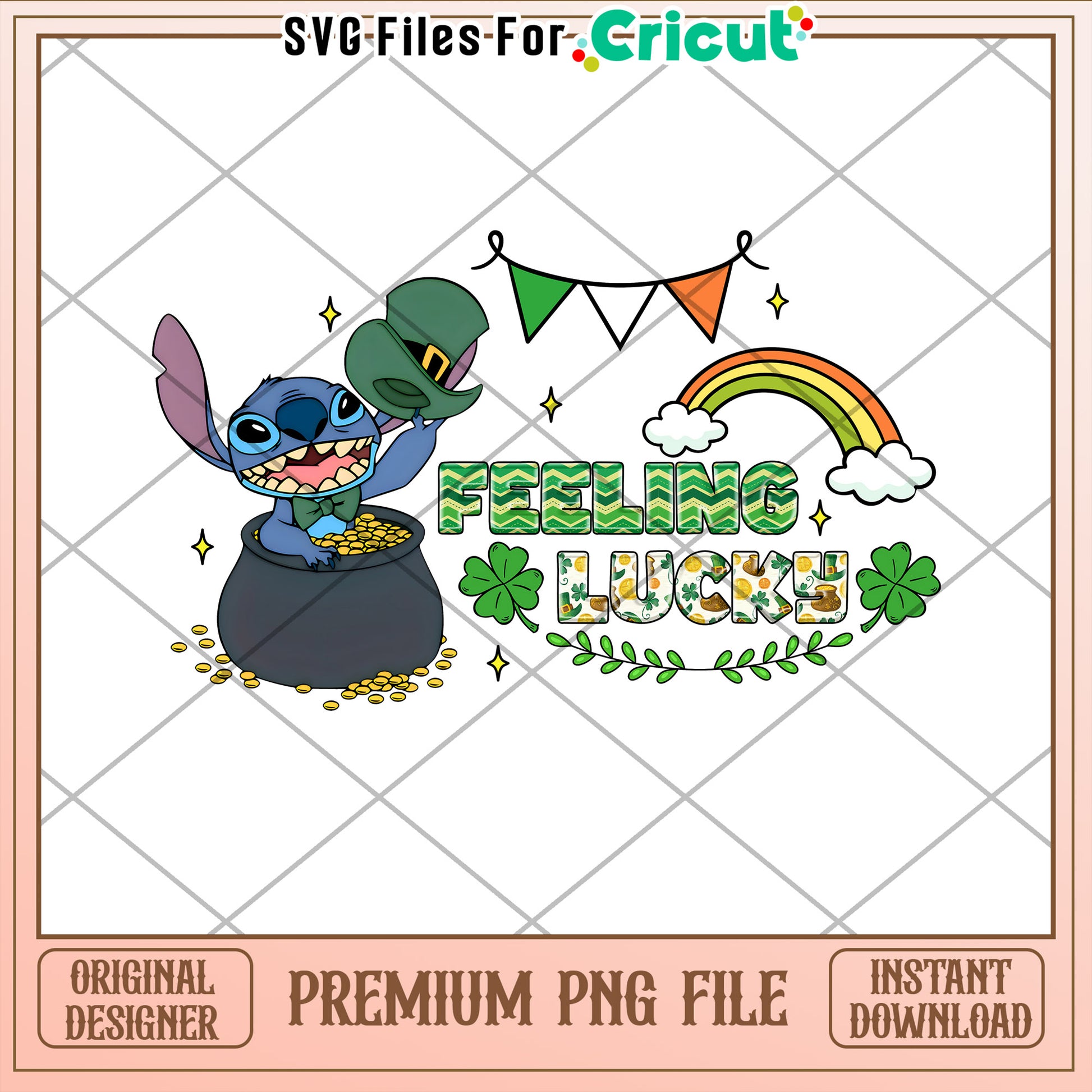 Stitch St Patricks Day PNG Design