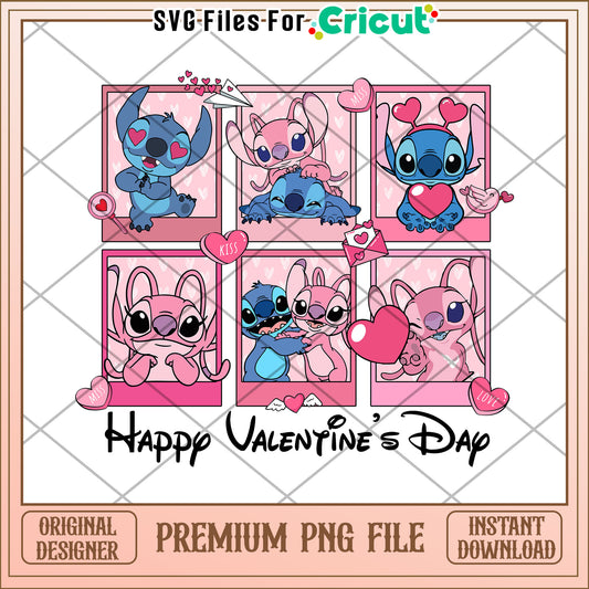 Stitch Valentines PNG Instant Download