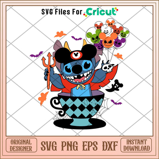 Stitch Vampire  halloween svg, Disney characters svg, Digital Download