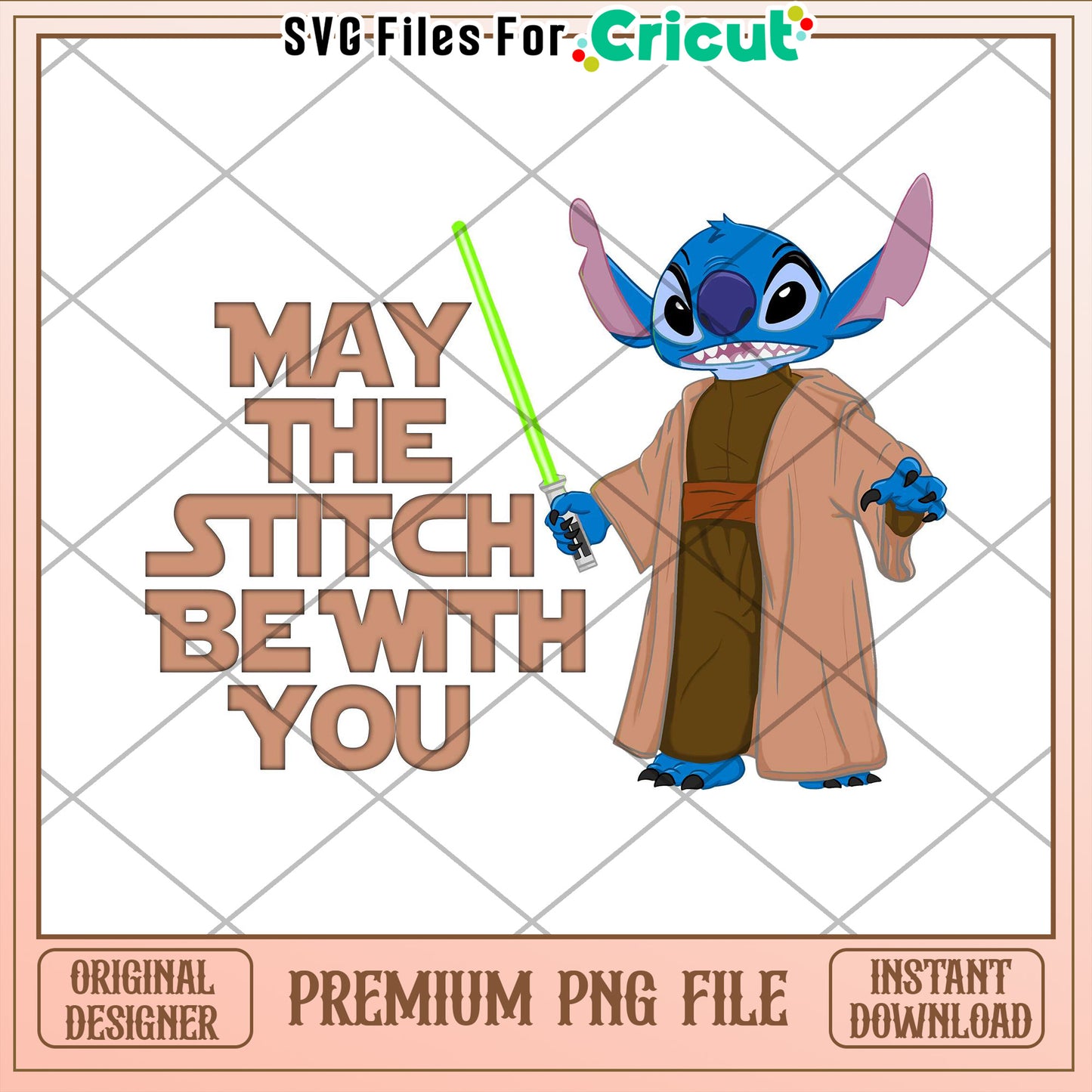 Stitch Yoda PNG May the Stitch Be With You