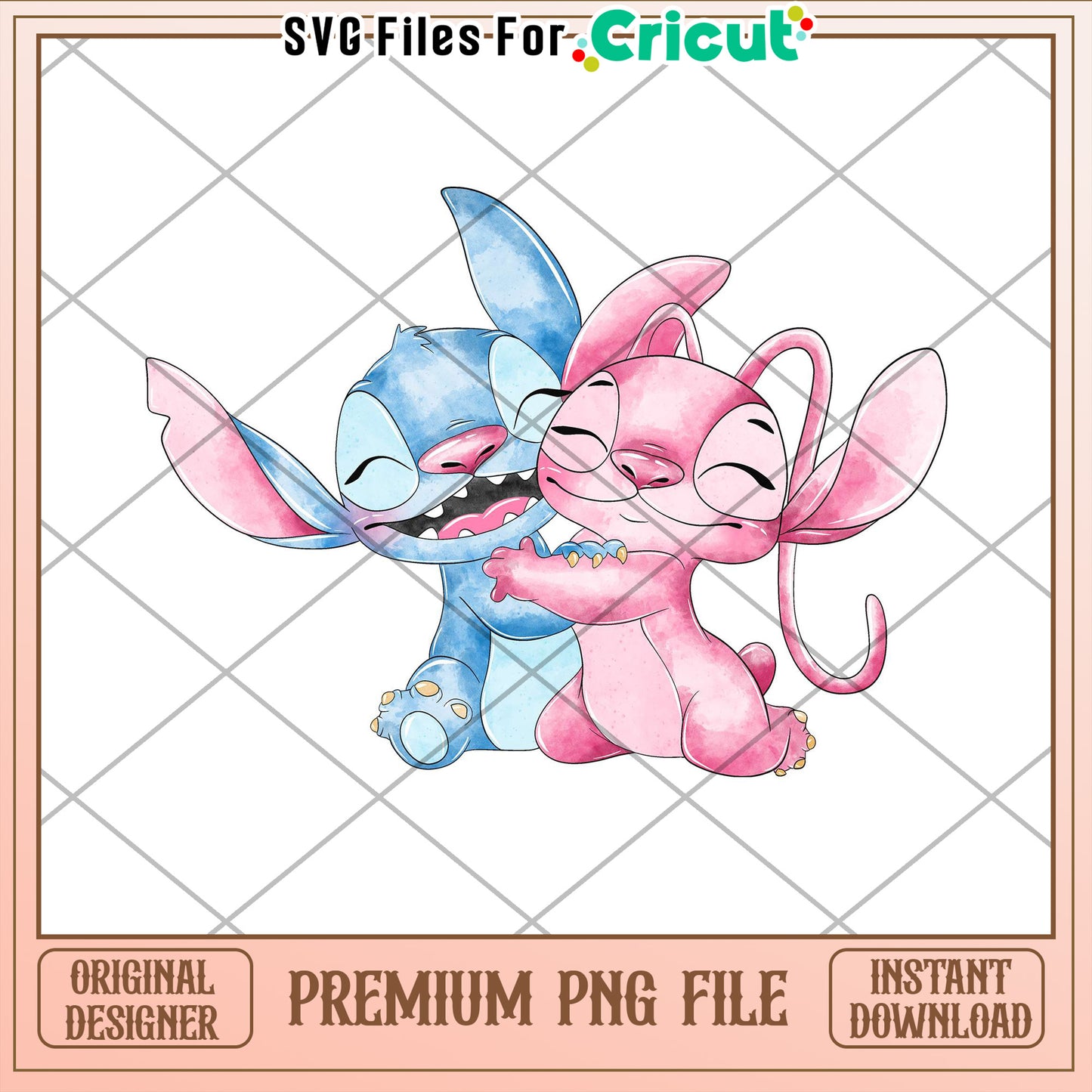 Stitch & Angel PNG Premium Cricut File