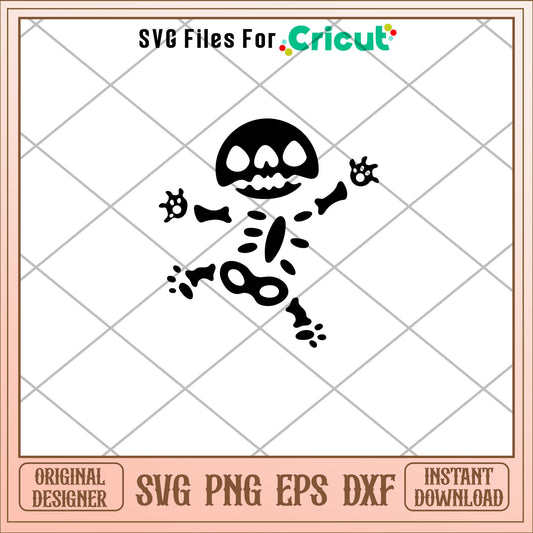Stitch scary skeleton boo svg, stitch svg, halloween svg