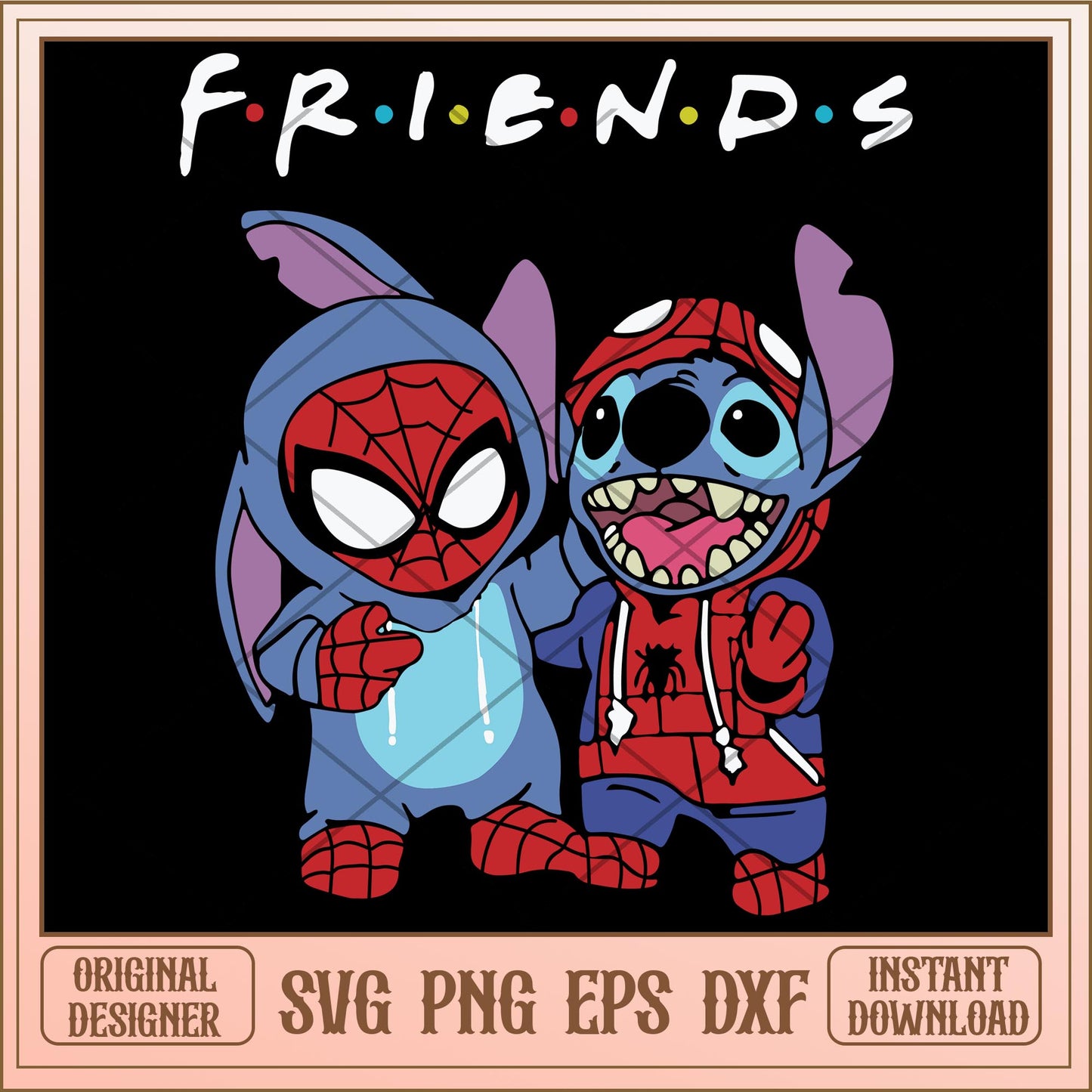 Stitch spider friends halloween svg, Disney characters svg, Digital Download