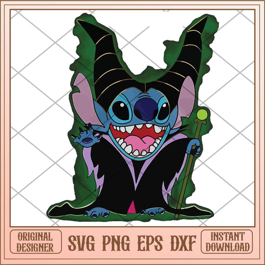 Stitch witch svg, Disney characters svg, Digital Download