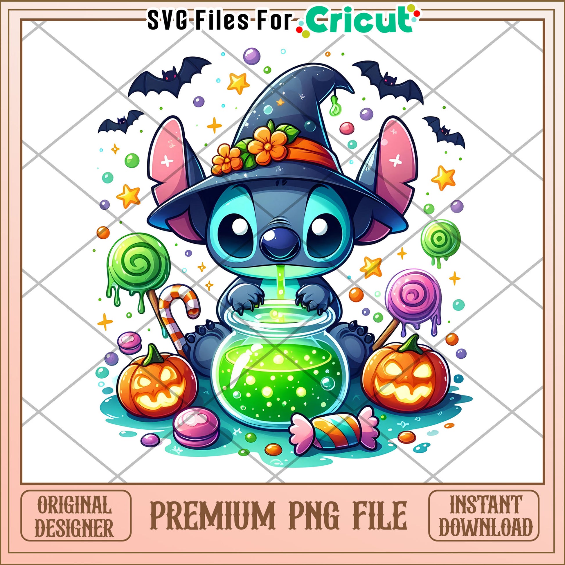 Stitch and poison png, halloween for kids png, stitch cartoon png