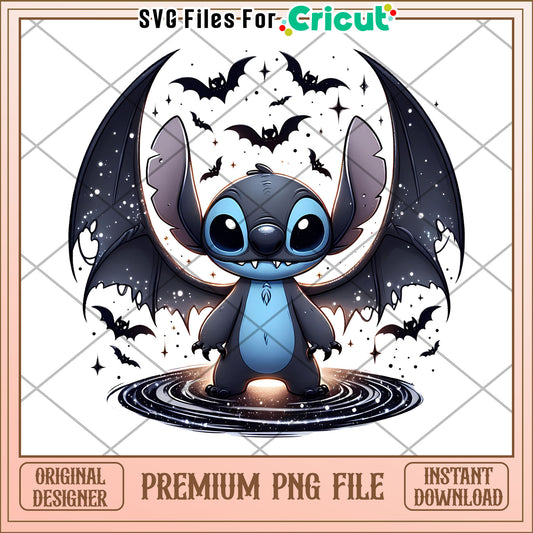 Stitch bat png, halloween drawings​ png, halloween jokes​​ png