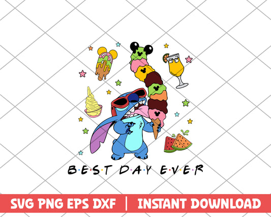 Stitch best day ever disney svg
