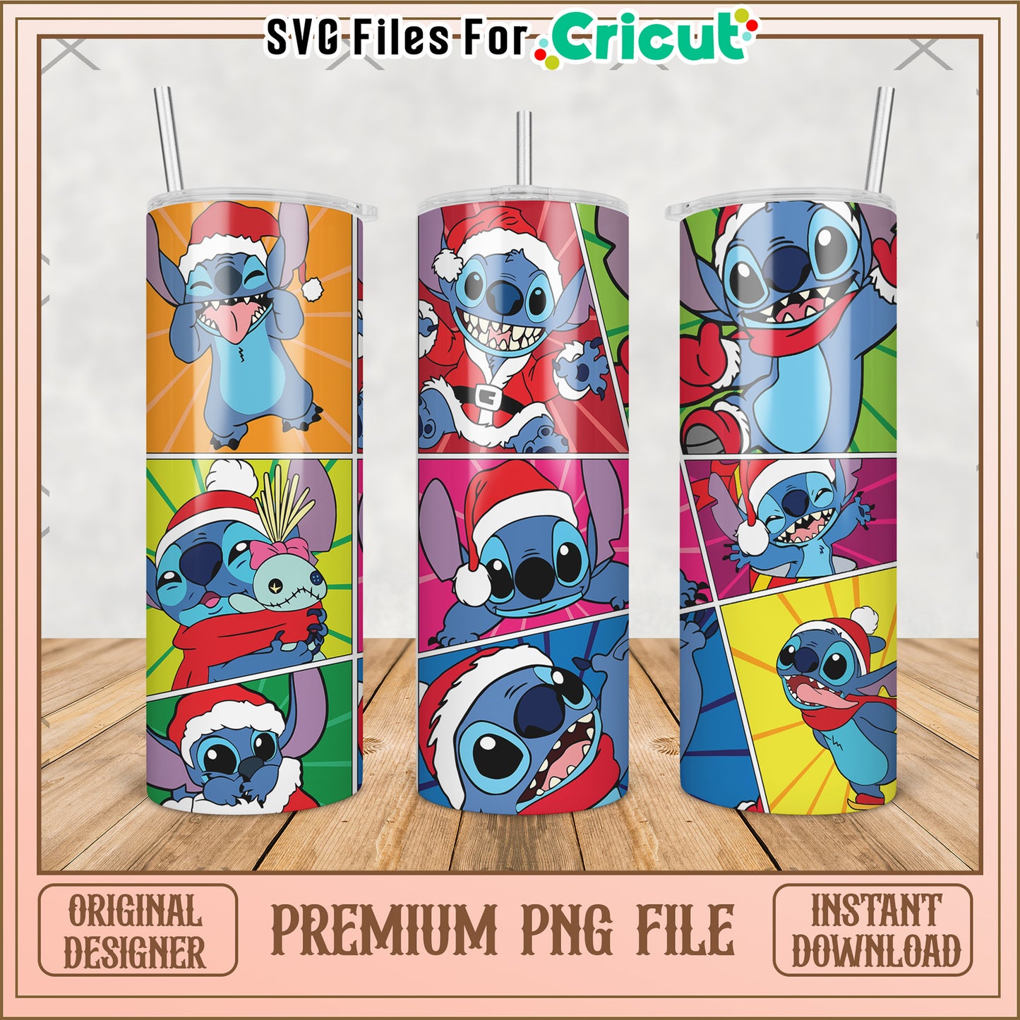 Stitch christmas funny design tumbler png, grinch christmas​​ png, christmas trees​​ png