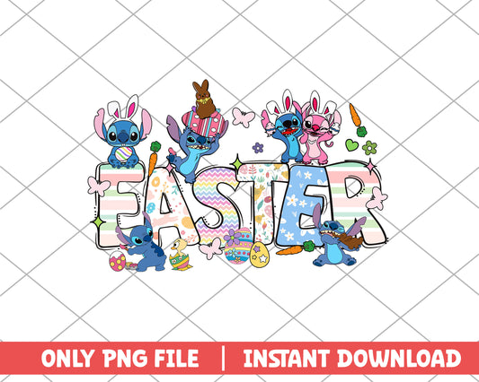 Stitch easter easter png 