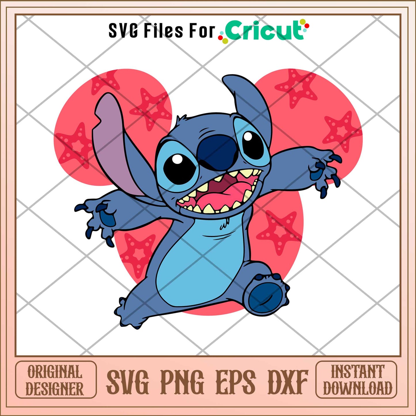 Stitch mickey head svg, Disney characters svg, digital dowload