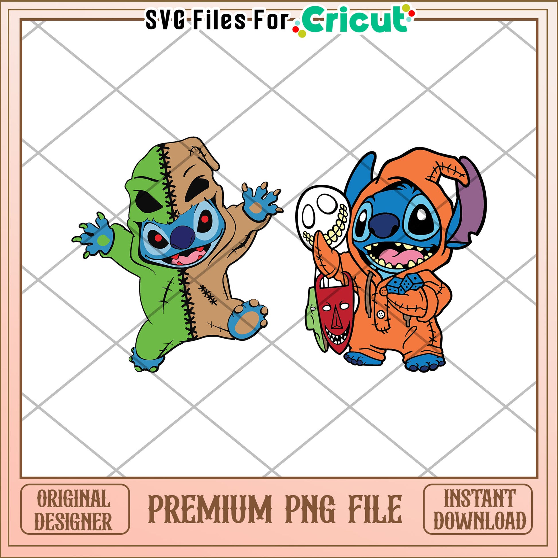 Stitch oogie boogie png, halloween cartoon png, halloween nightmare png