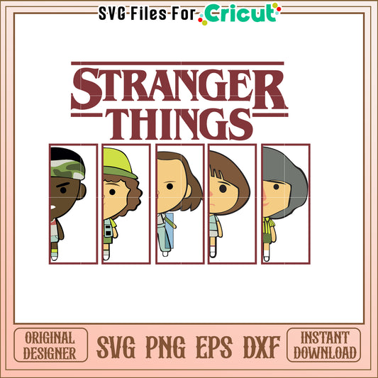 Stranger Things Kids SVG Cut File