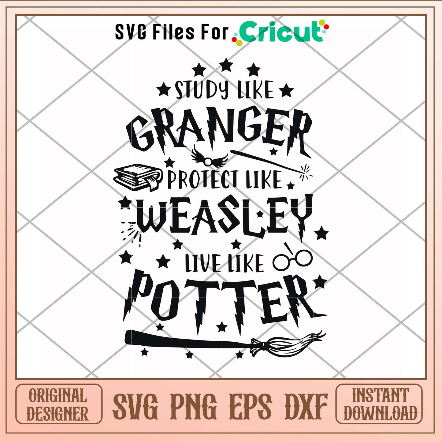 Study like granger protect like weasley svg, study svg, funny svg