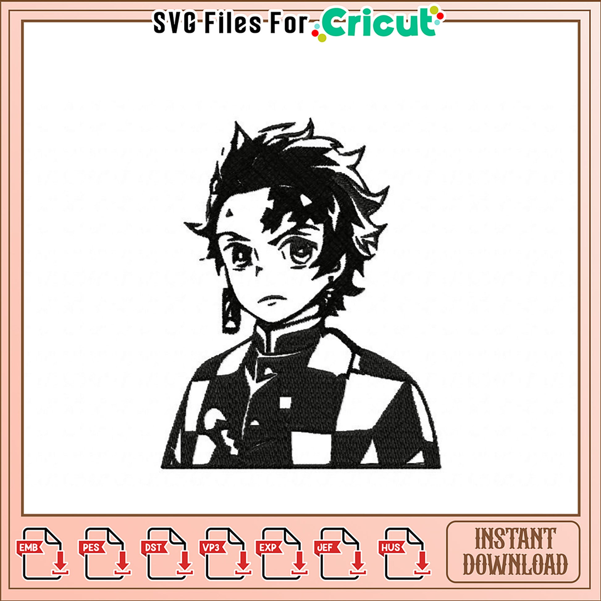 Stylish Boy Embroidery Design for Craft Projects