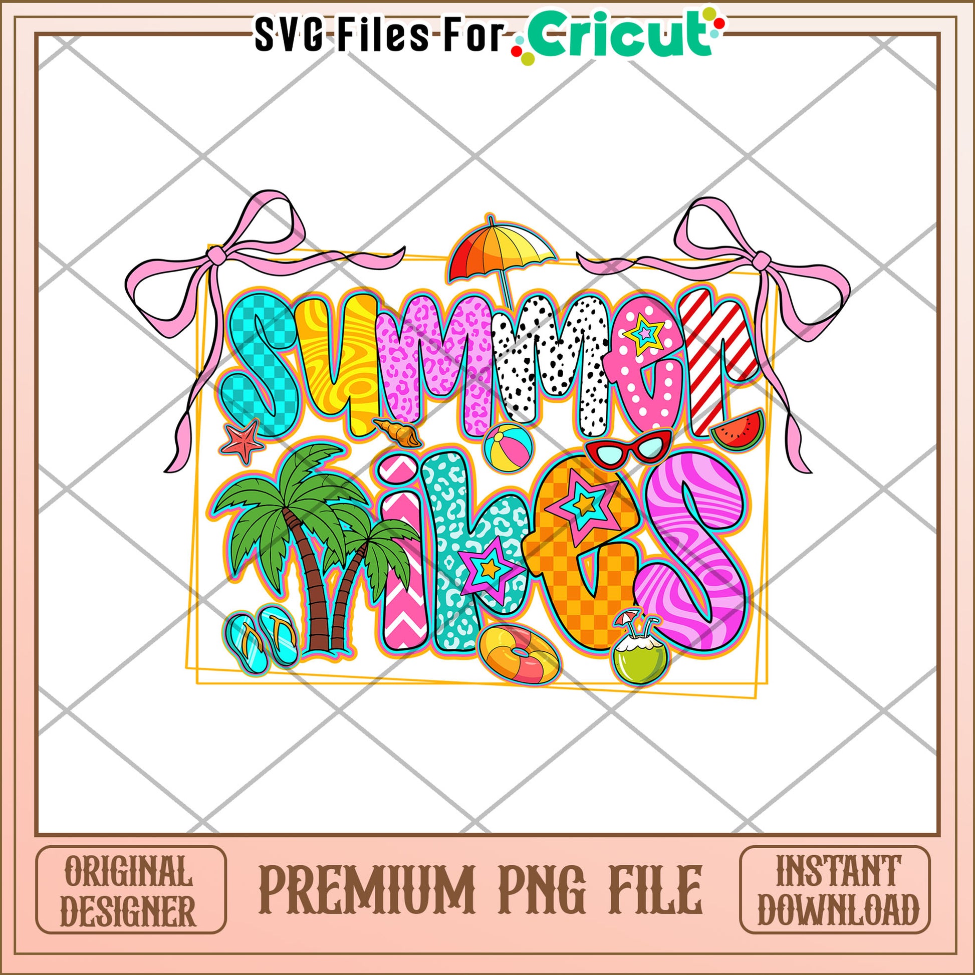 Summer vibes creative design png, summer holiday png