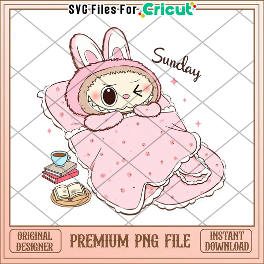 Sunday sleepy labubu png, labubu amazon png, pop mart labubu dolls png