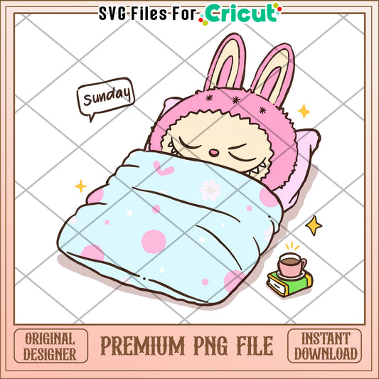 Sunnday time to sleep png, labubu amazon​​ png, pop mart labubu dolls​​ png