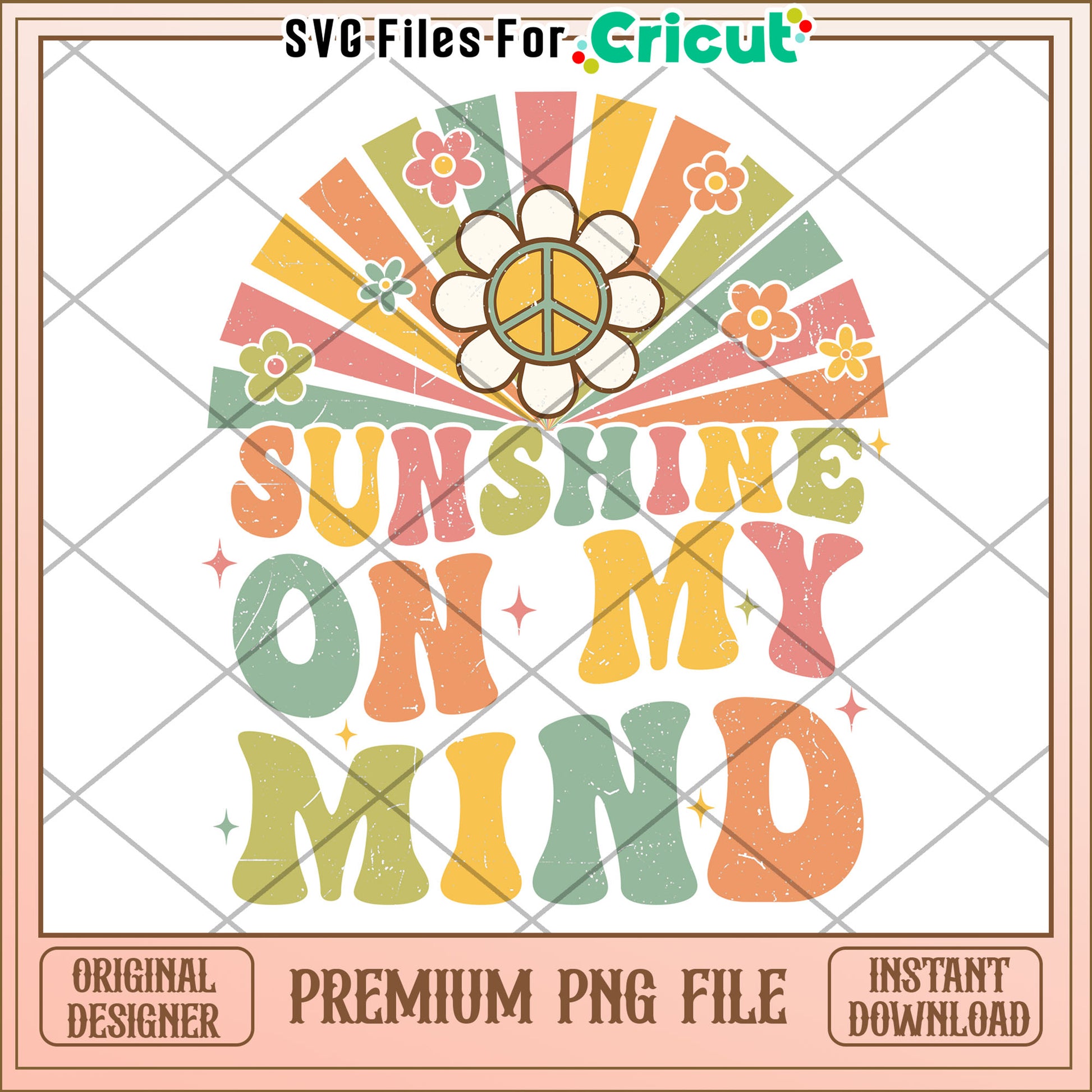 Sunshine On My Mind Retro PNG