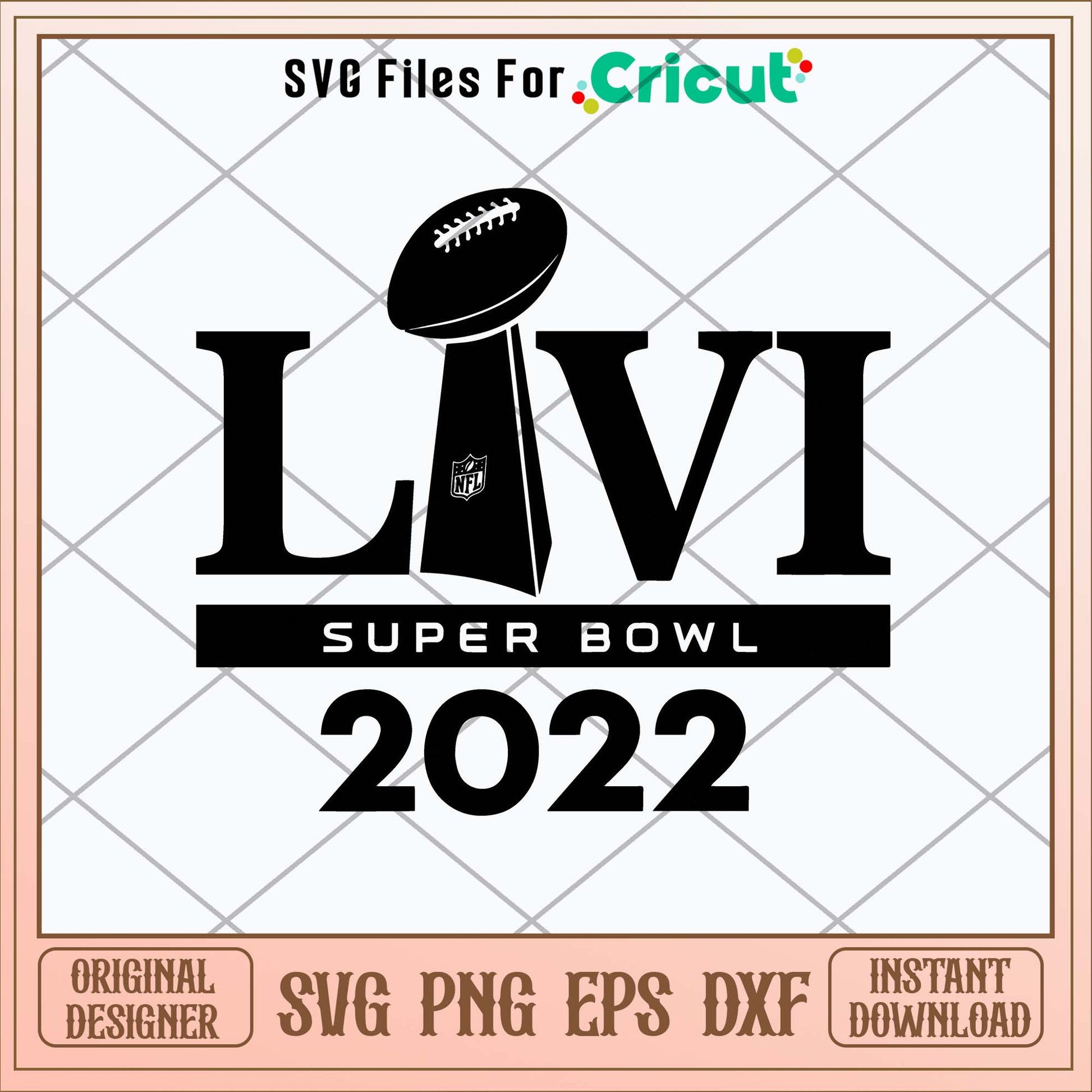 Super Bowl 2022 Logo Svg, Png Dxf Eps File-Svgfilesforcricut