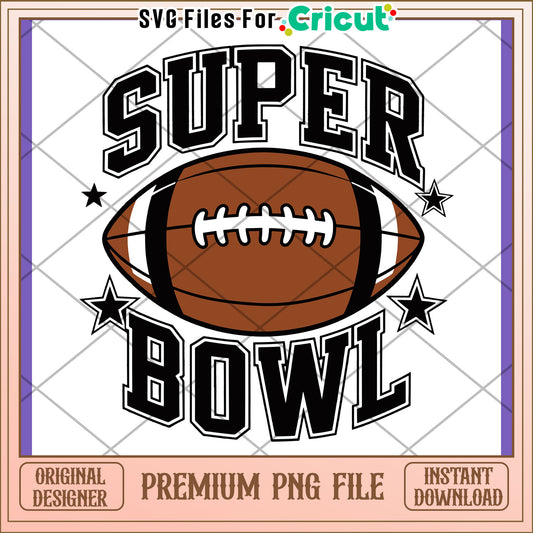 Super Bowl PNG Design Football Graphic Download