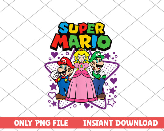 Super Mario and princess disney png 