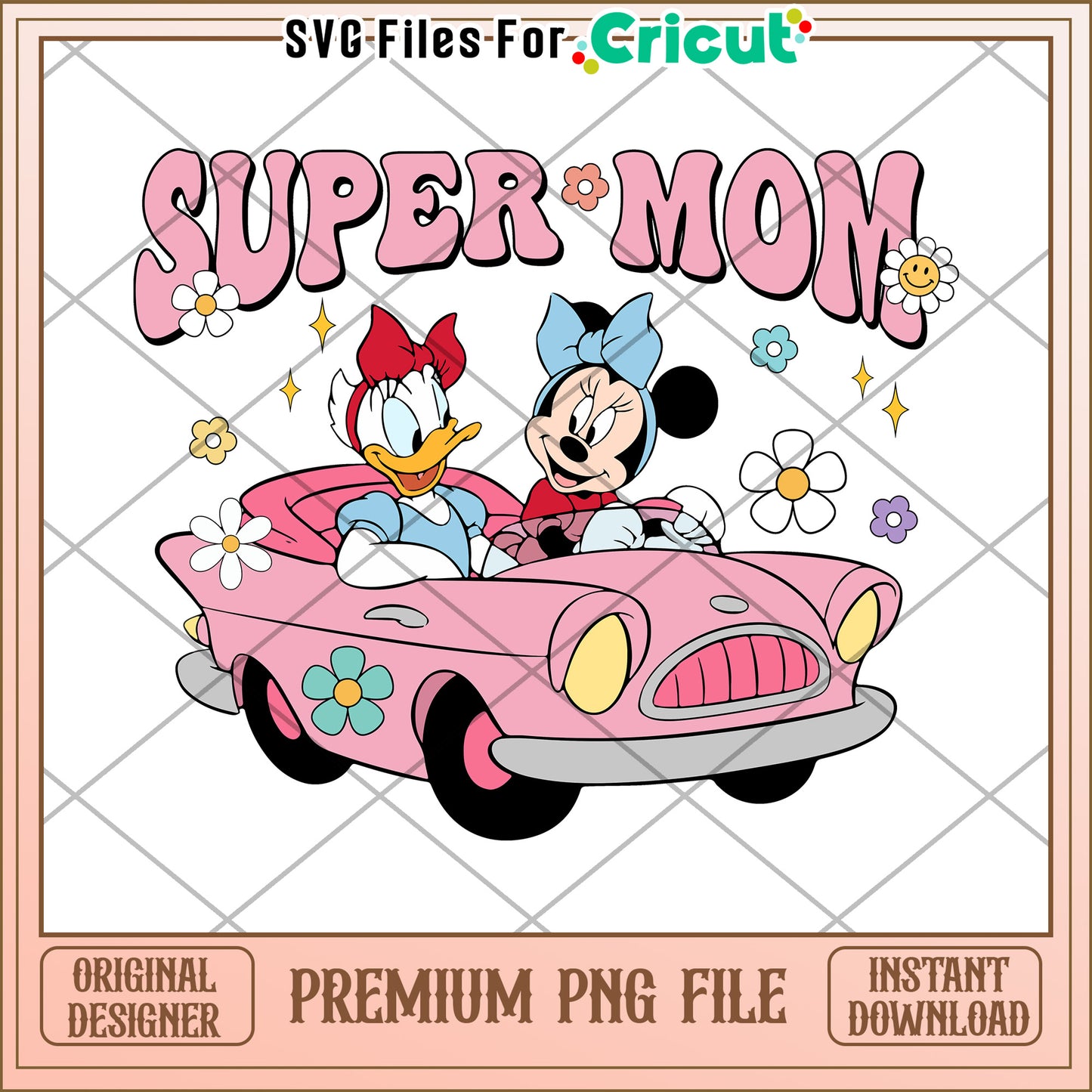 Super Mom Minnie Daisy PNG